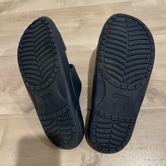Navy Crocs classic slide sandals - Picture 3 of 4